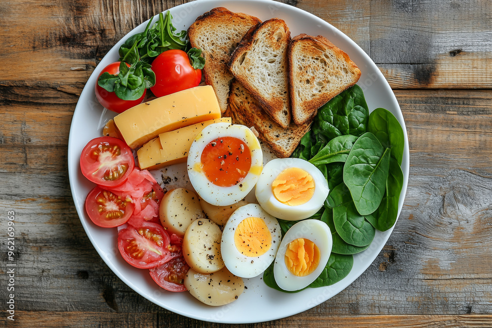 Savoring a classic ploughmans lunch with toasted bread, rich cheddar cheese, fresh apple, and vibrant accompaniments on a rustic wooden table Savoring a classic ploughmans lunch with toasted bread, rich cheddar cheese, fresh apple, and vibrant accompaniments on a rustic wooden table