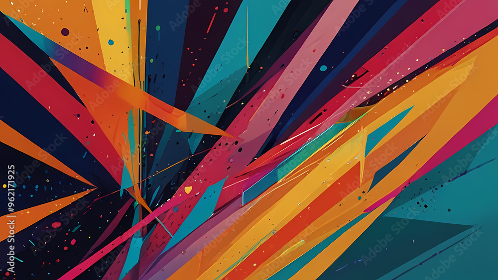 Fototapeta premium Vibrant Modern Art