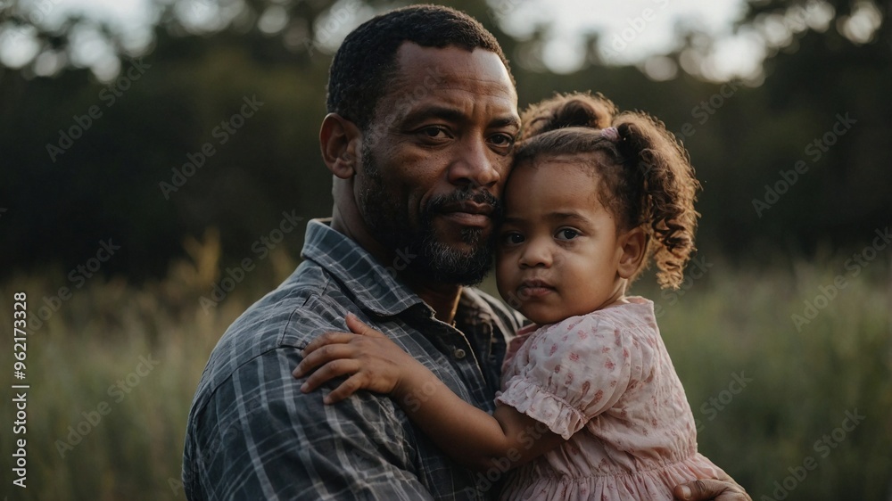 Portrait of father holding his little cute daughter. Happy family concept Portrait of father holding his little cute daughter. Happy family concept