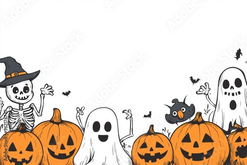 Halloween frame for text