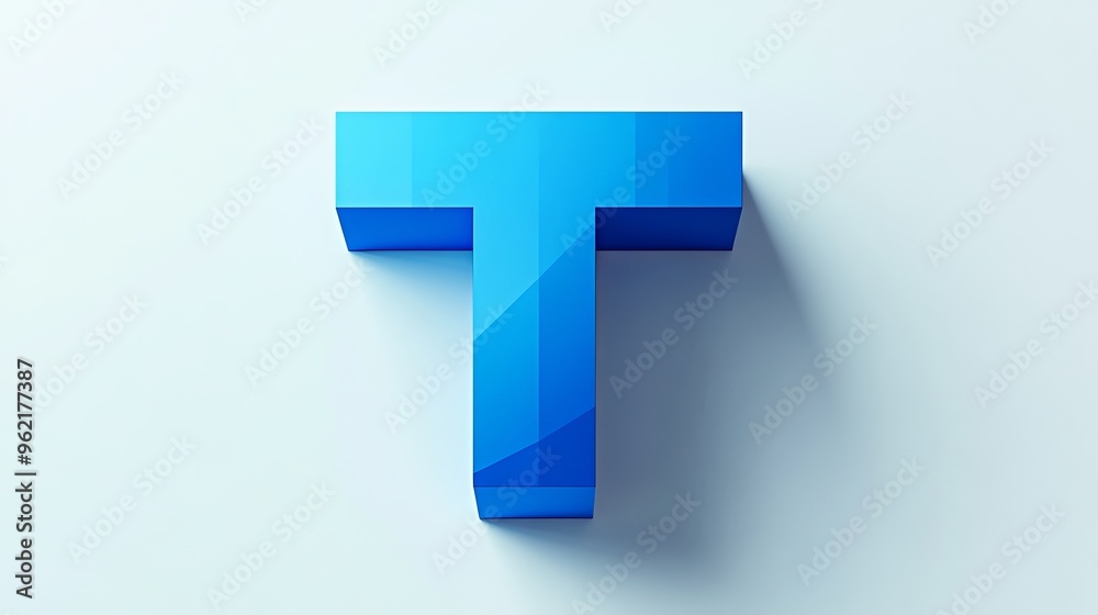 A 3D letter A 3D letter