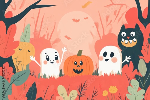Halloween frame for text