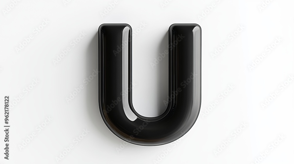 Black 3D letter Black 3D letter