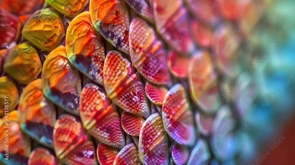 Fototapeta premium Abstract Colorful Scales Background