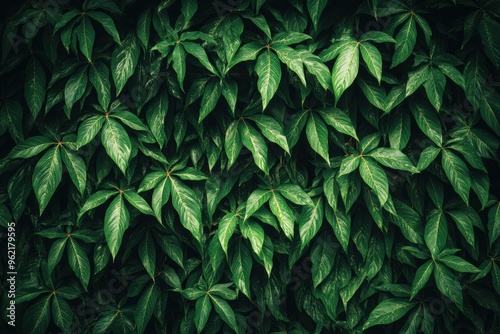 Wallpaper Mural Verdant green leaves forming natural textured background Torontodigital.ca