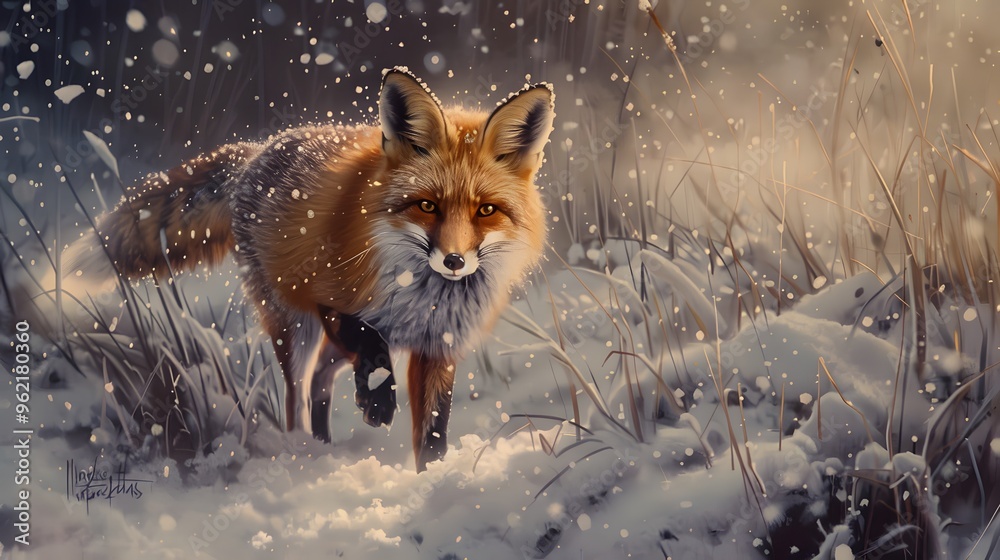 Red Fox in Winter Wonderland Red Fox in Winter Wonderland