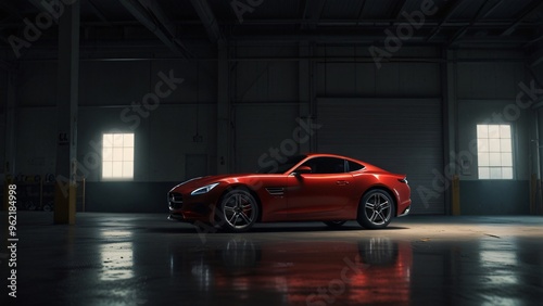 a red sport car dark theme clean decent wallpaper 