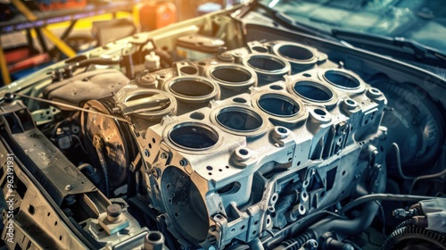 Close-up of a Car Engine