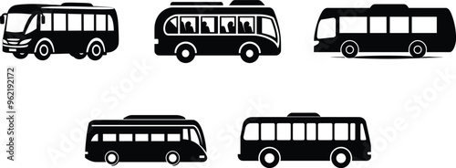 WebBus icon. Black silhouette. Side view. Vector simple flat graphic illustration. Isolated object on a white background. Isolate.