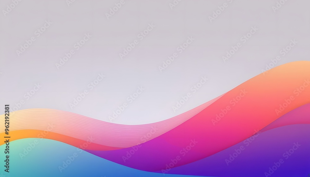 Fototapeta premium Curve Line Layer Background. For Template Cell Phone Backgrounds. Vector Illustration with Color Gradient background