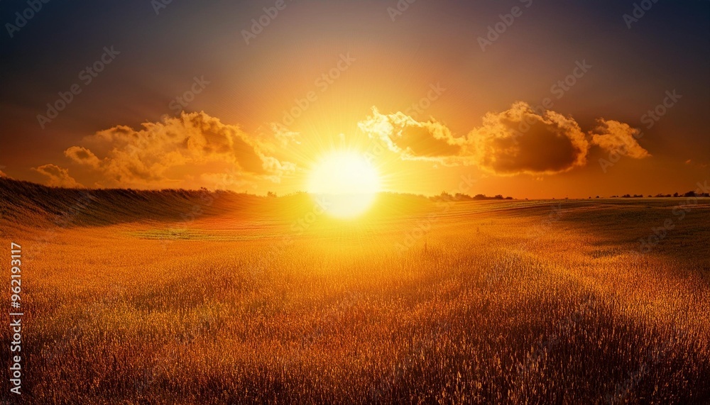 sunset in the field sunset in the field
