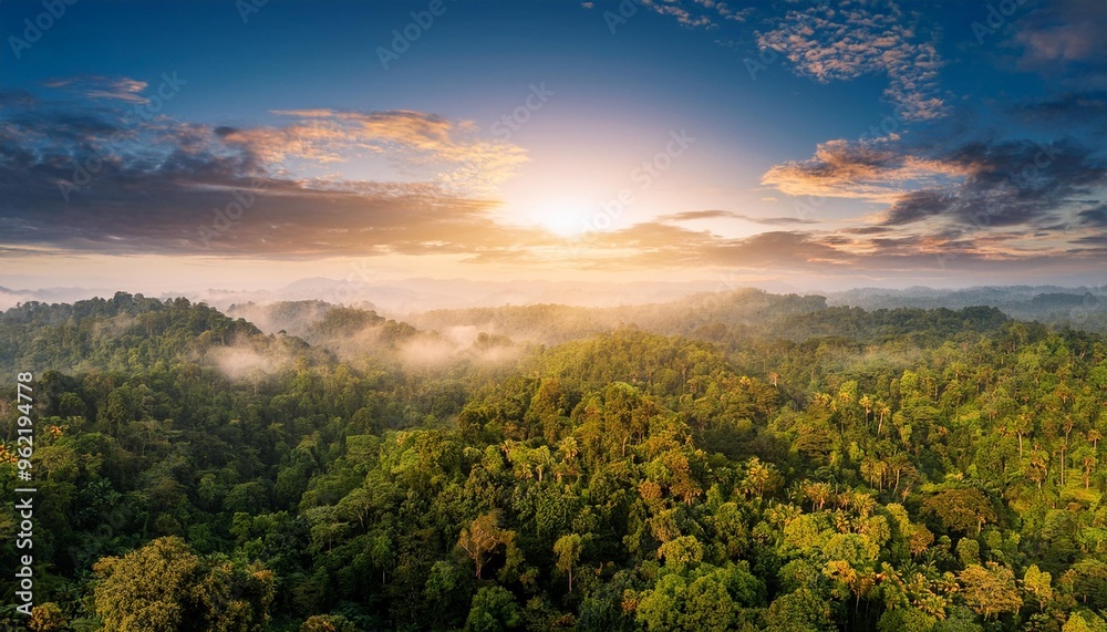 Obraz premium sunset in the mountains