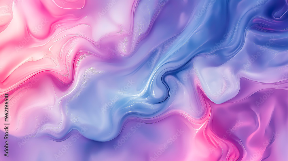 Obraz premium Pastel color dynamic liquid patterns evoke surreal journeys ink background. Texture for design purpose 