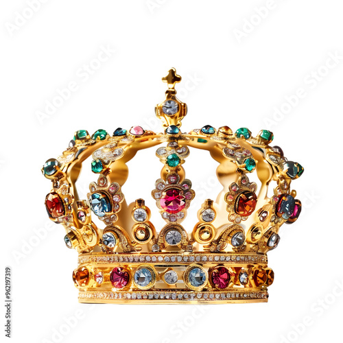 King Throne, Luxury Gold King Crown