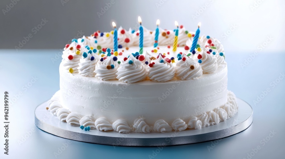 Capture the magic of a birthday celebration with a hyper-realistic food photograph of a decorated birthday cake Capture the magic of a birthday celebration with a hyper-realistic food photograph of a decorated birthday cake