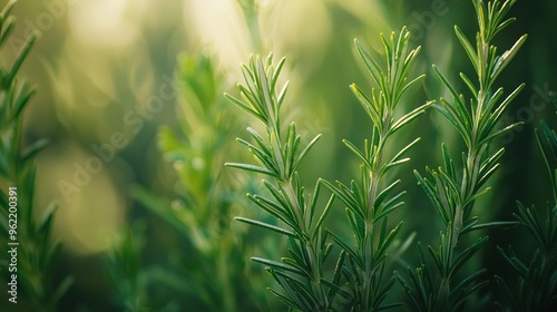   A clearer image of a green plant with numerous leaves in the foreground and an out-of-focus background is preferable