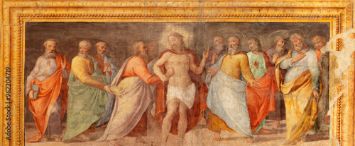 Fotografie PERUGIA, ITALY - MAY 15, 2024: The fresco of Unbelief of St