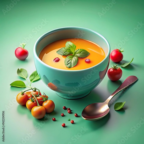 tomato soup with basil