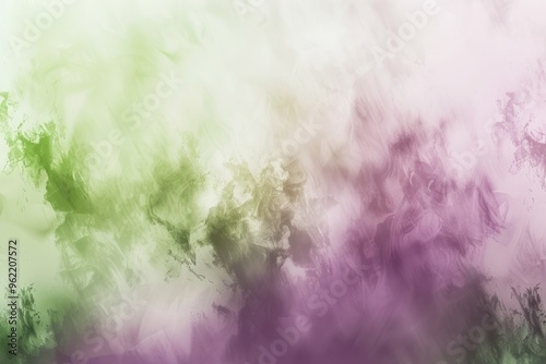 Abstract Blurred Green and Purple Paint Background photo