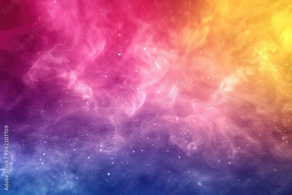 Abstract Colorful Smoke with Sparkles and Bokeh Abstract Colorful Smoke with Sparkles and Bokeh
