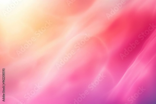 Abstract Gradient Background in Soft Pink, Yellow, and White