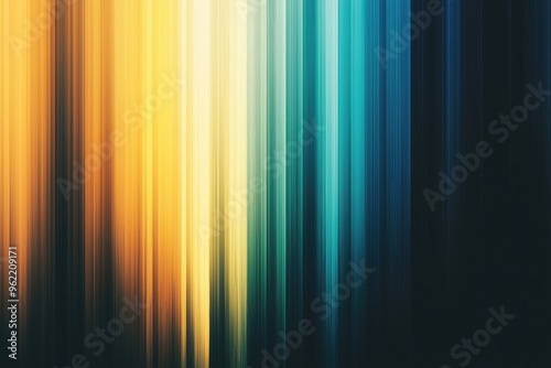 Abstract Gradient Background with Vertical Stripes of Yellow, Teal, and Blue Colors