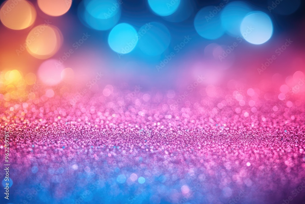 Abstract Pink and Blue Glitter Background with Bokeh Lights Abstract Pink and Blue Glitter Background with Bokeh Lights