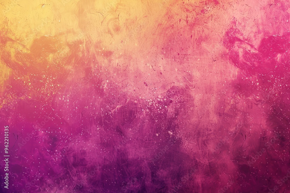 Obraz premium Abstract Pink and Yellow Watercolor Background