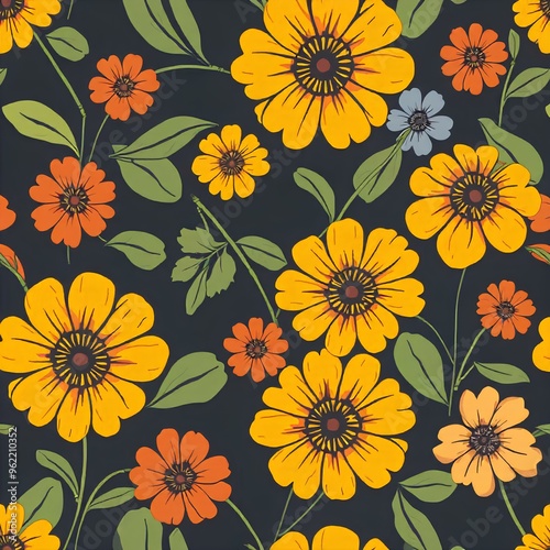 Floral seamless pattern