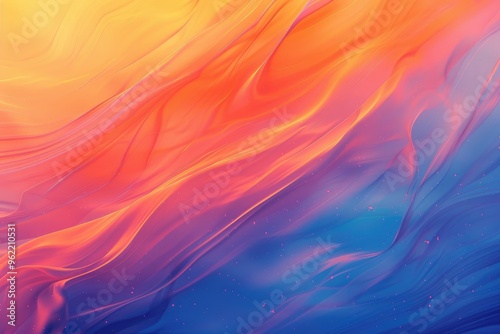 Abstract Swirling Gradient with Scattered Glimmering Dots