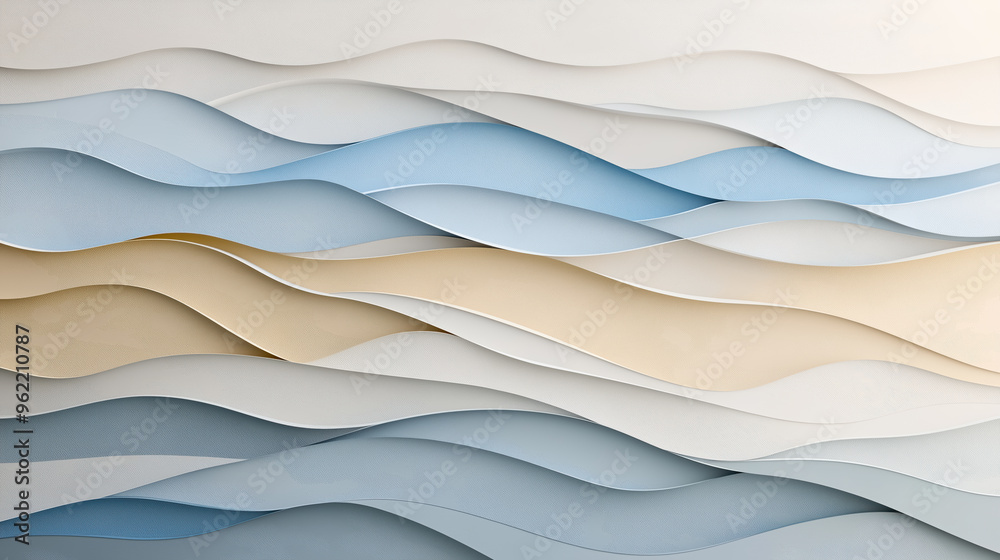 The image is a beautiful, abstract representation of ocean waves The image is a beautiful, abstract representation of ocean waves