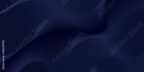 Premium background design with diagonal dark blue line pattern. Vector horizontal template for digital lux business banner, contemporary formal invitation,