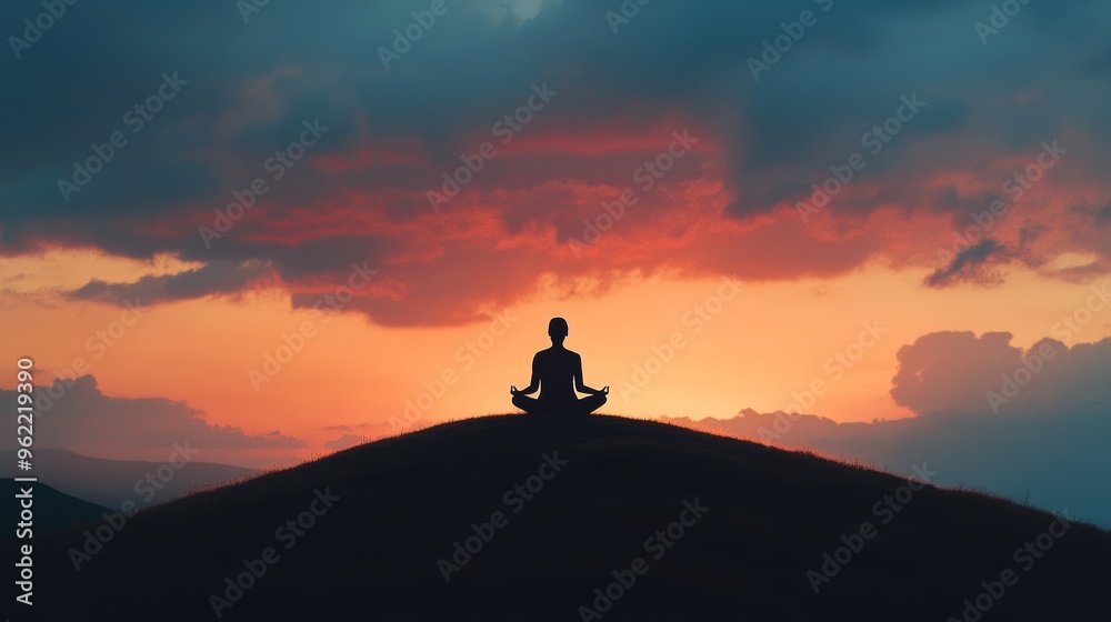 Meditation at Sunset Meditation at Sunset