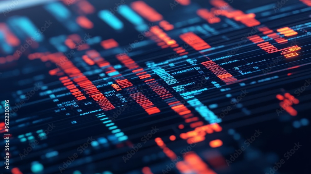 Digital representation of an entire genome on a tablet screen, genomic mapping, biotech data visualization Digital representation of an entire genome on a tablet screen, genomic mapping, biotech data visualization