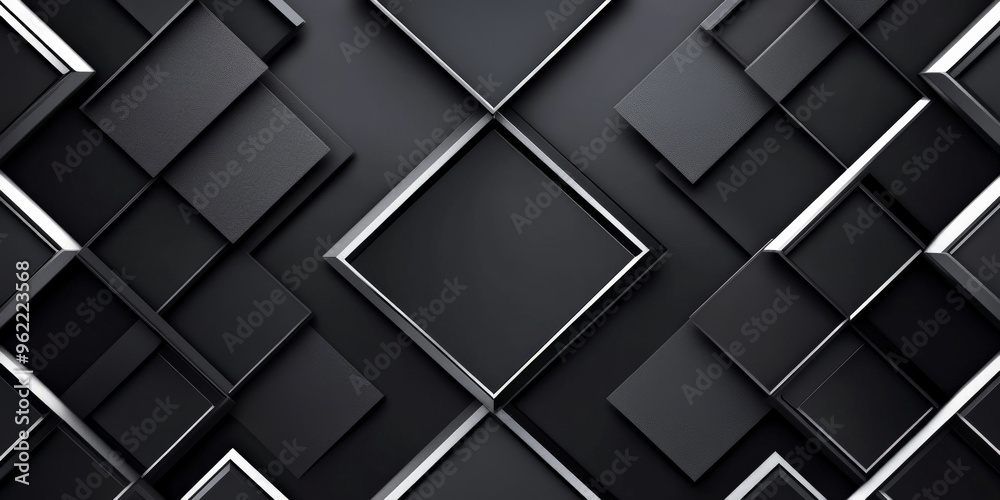 A sleek black and silver geometric pattern with clean lines and diamond shapes, creating a luxurious, modern background. A sleek black and silver geometric pattern with clean lines and diamond shapes, creating a luxurious, modern background.