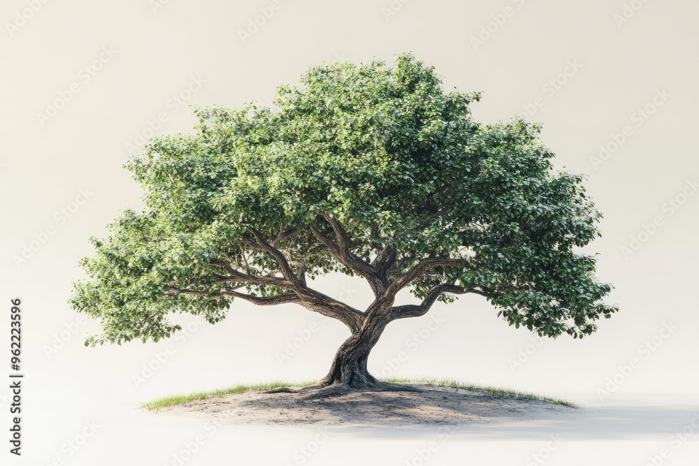 A single tree stands tall against a white background. Perfect for illustrating nature, environmental themes, or growth. A single tree stands tall against a white background. Perfect for illustrating nature, environmental themes, or growth.