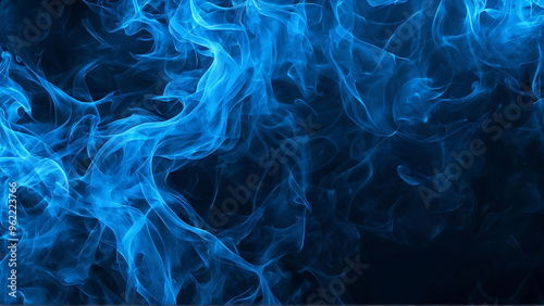 Blue smoke dark background, abstract pattern Simple, modern design for covers, business cards, brochures or product displays.