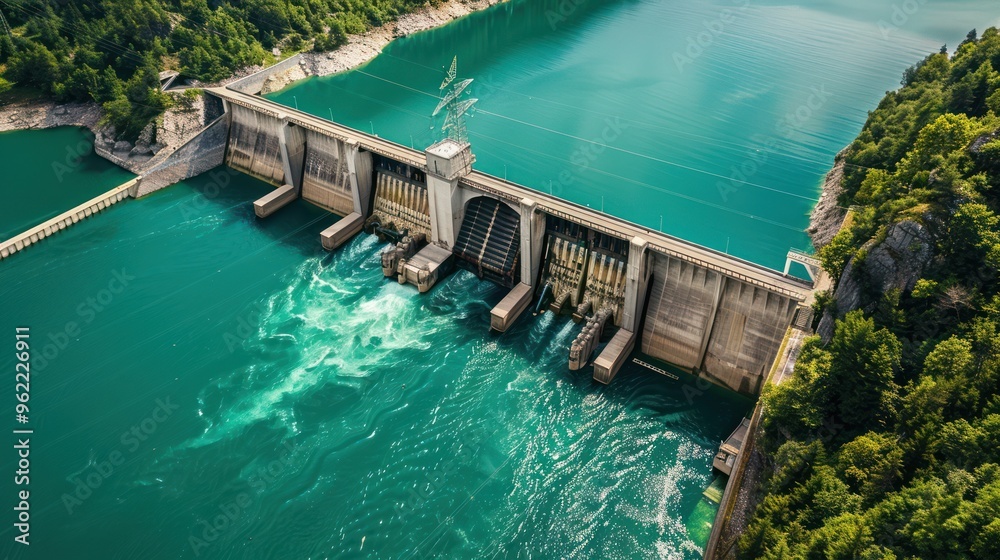 Hydroelectric Dam and Reservoir Hydroelectric Dam and Reservoir