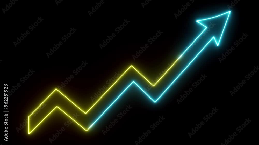 Direction arrow in the middle of the circle, neon animation arrow, animation bottom up arrow, direction arrow, business growth direction arrow Direction arrow in the middle of the circle, neon animation arrow, animation bottom up arrow, direction arrow, business growth direction arrow