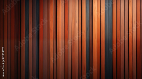 A wooden wall with brown and black stripes