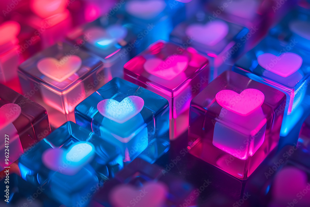 Paper hearts and burning candles on wooden table. Happy Valentines day background Paper hearts and burning candles on wooden table. Happy Valentines day background