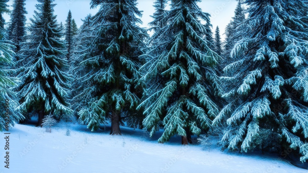 Winter background. Landscapes. Frozen winter forest with snow covered trees. outdoor Winter background. Landscapes. Frozen winter forest with snow covered trees. outdoor