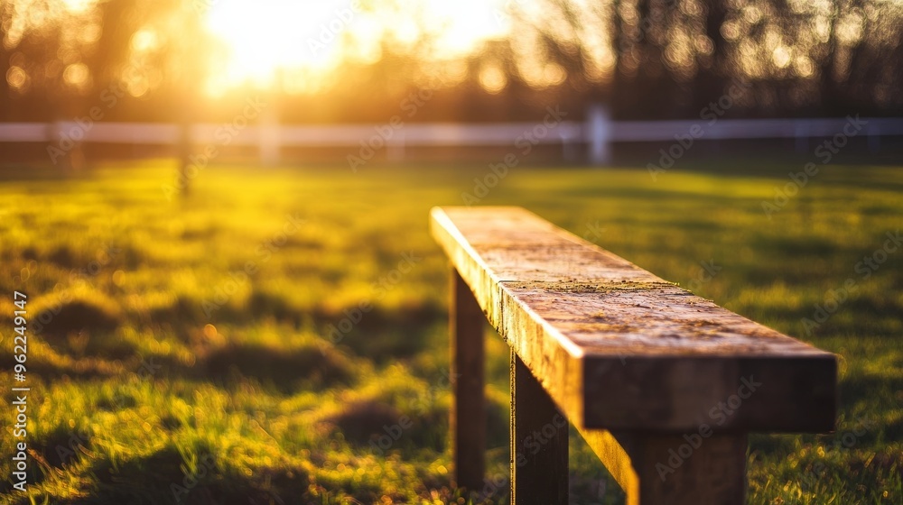 Naklejka premium Sunlit hurdle obstacle.