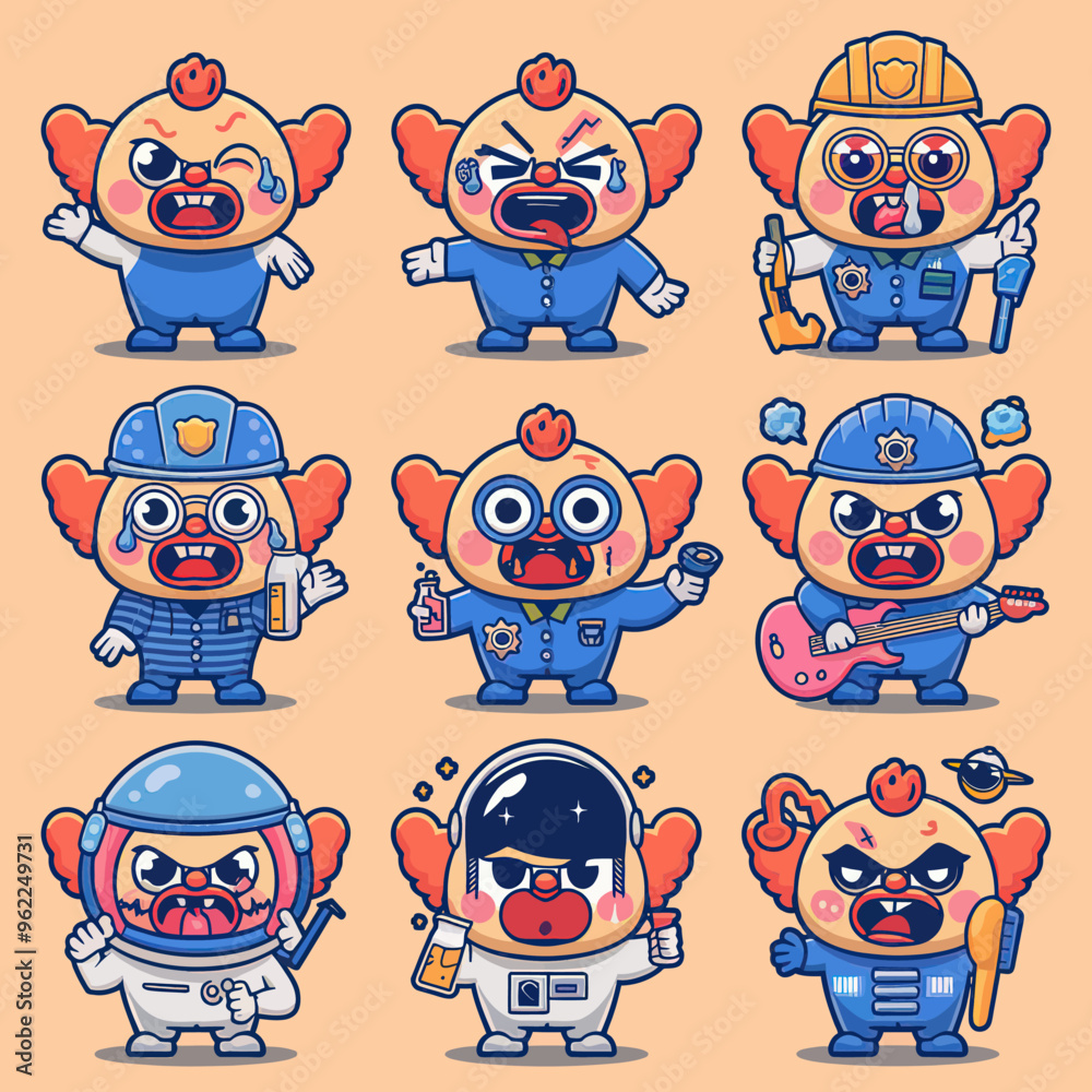 2d vector illustration emoji emote for social media icon for fruits and animals cute character 2d vector illustration emoji emote for social media icon for fruits and animals cute character