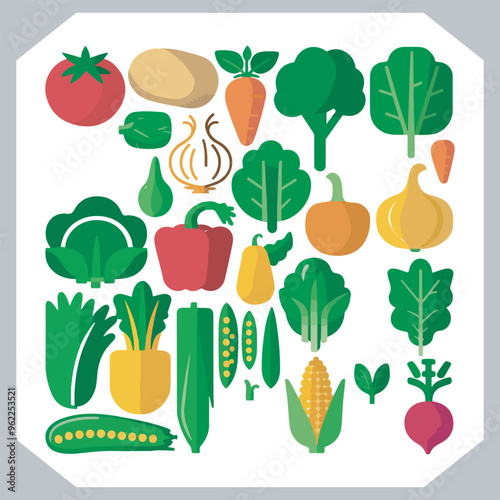 Set of vegetables black silhouette Carrot, potato, tomato, cucumber, onion, garlic, cauliflower, bell pepper, cabbage vector icon in white background.