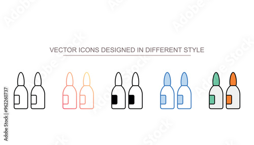 Anesthesia icon design with white background stock illustration