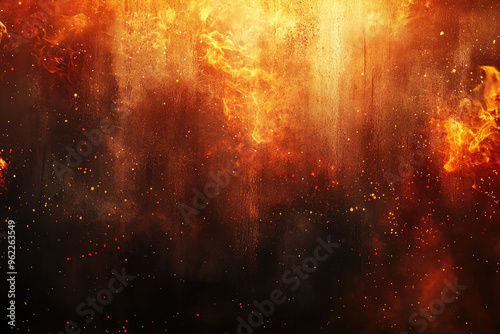 A Wall of Fire: Burning with Intensity and Soft Glow Effects