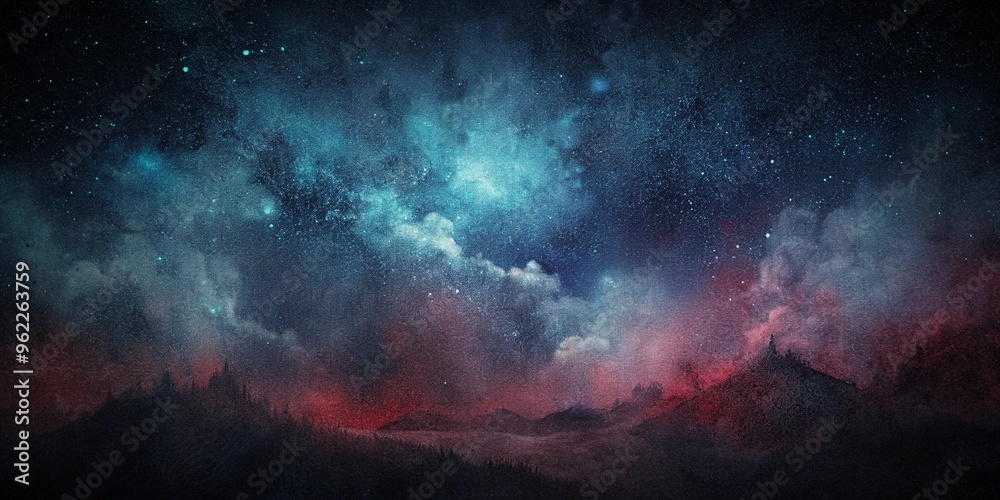 Naklejka premium Space galaxy Grainy Background