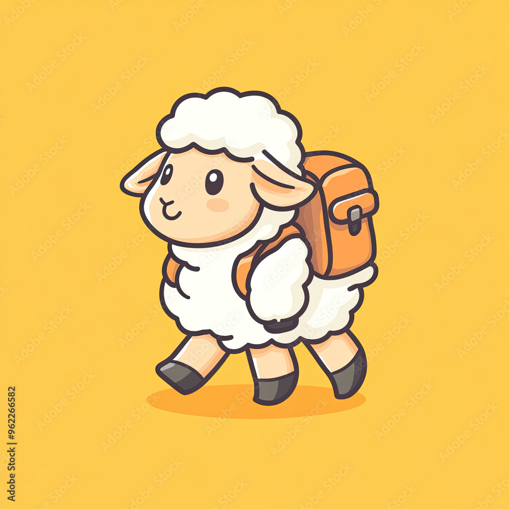 Beautiful Sheep Logo, Farm Animal Design for Your Corporate and Business Graphic Resource or Creative Project, Ai Generative Beautiful Sheep Logo, Farm Animal Design for Your Corporate and Business Graphic Resource or Creative Project, Ai Generative