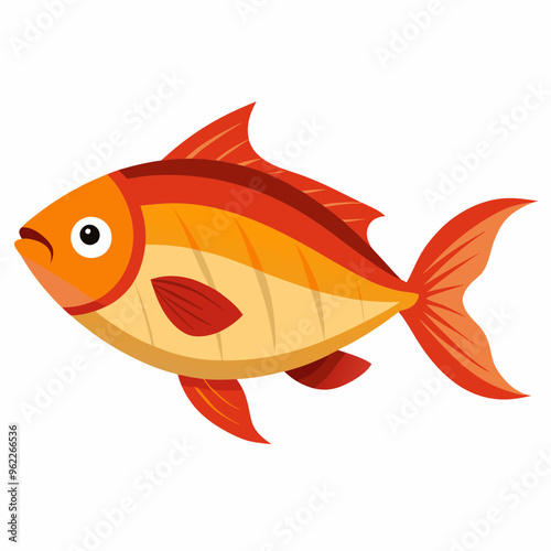 Vector Illustration of Dried Fish Art